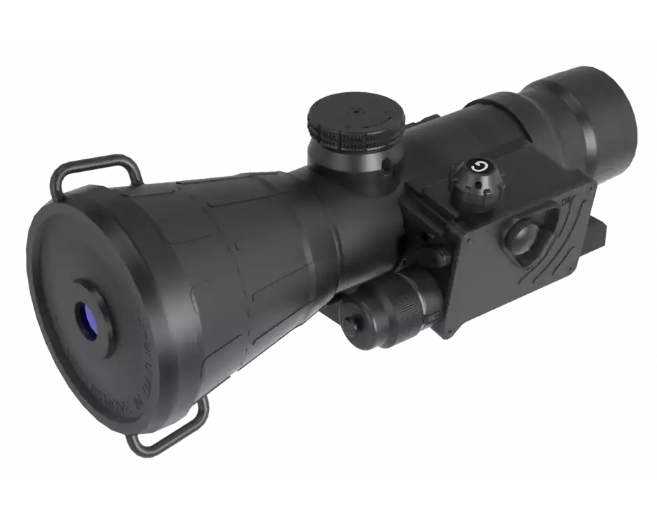 AGM Comanche-40ER 3APW – Extended Range Night Vision Clip-On System with Elbit or L3 FOM 2000+ Gen 3 Auto-Gated, P45-White Phosphor IIT