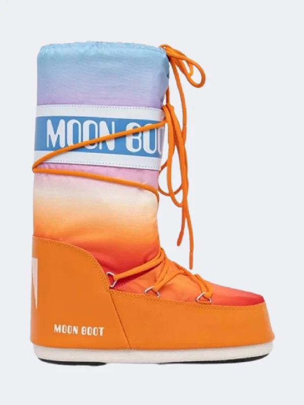 Moon Boot Icon Unisex Skiing After Ski Sunrise Orange