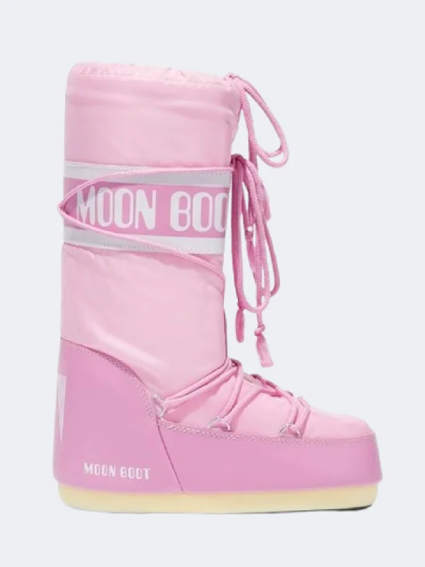 Moon Boot Icon Women Skiing After Ski Pink/White