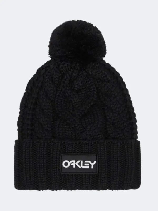 Oakley Harper Pom Women Lifestyle Beanie Black/White