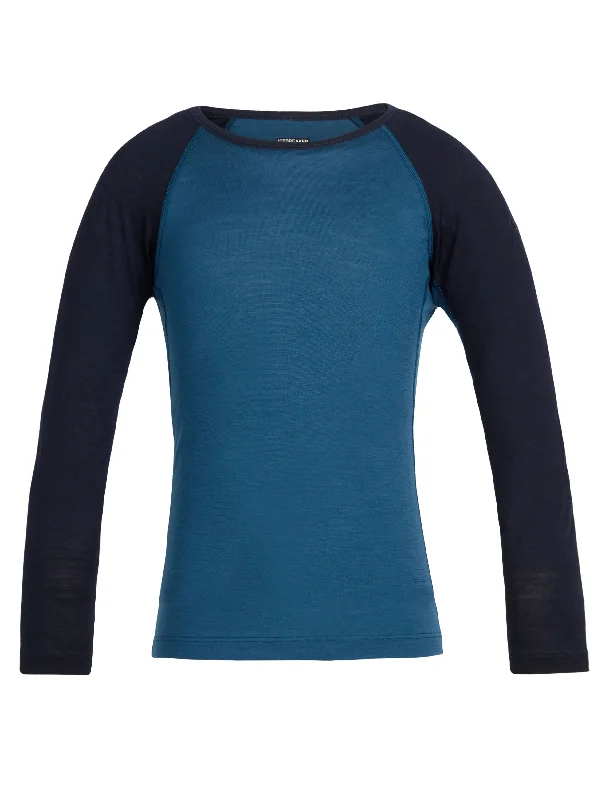 icebreaker Merino Base Layer Kids' Unisex 200 Oasis Long Sleeve Crewe