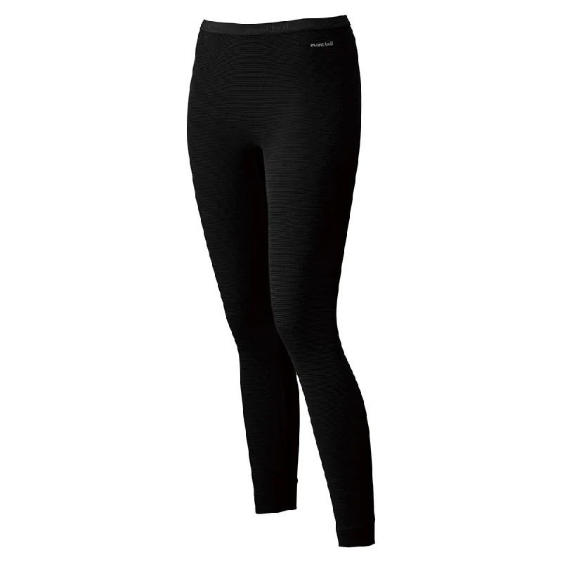 Montbell Base Layer Women's ZEO-LINE Middle Weight Tights Leggings Black 1107288