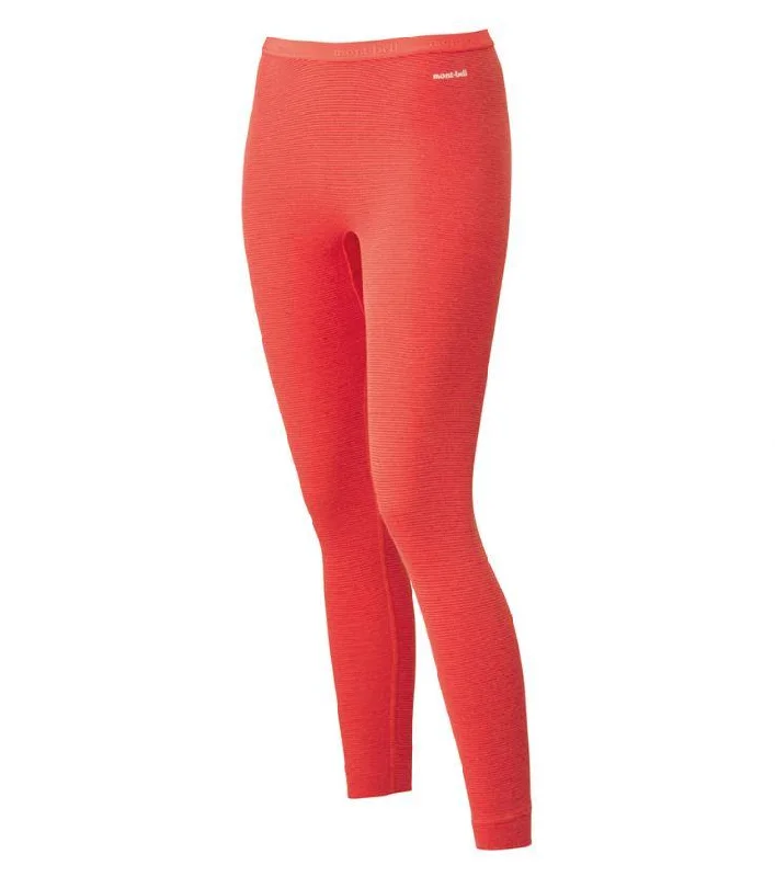 Montbell Base Layer Women's ZEO-LINE Middle Weight Tights Leggings Coral Pink 1107530