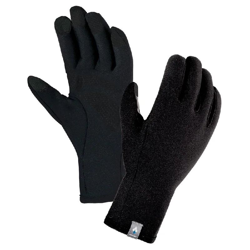 Montbell Men's Gloves CLIMAPLUS Trail Action Touch Screen Compatible Black