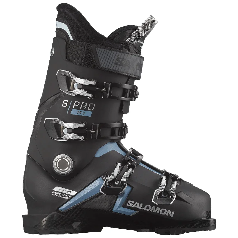 Salomon Men's S/Pro MV 90 CS GW Ski Boot 2024 Black/Copen Blue/Silver Metallic