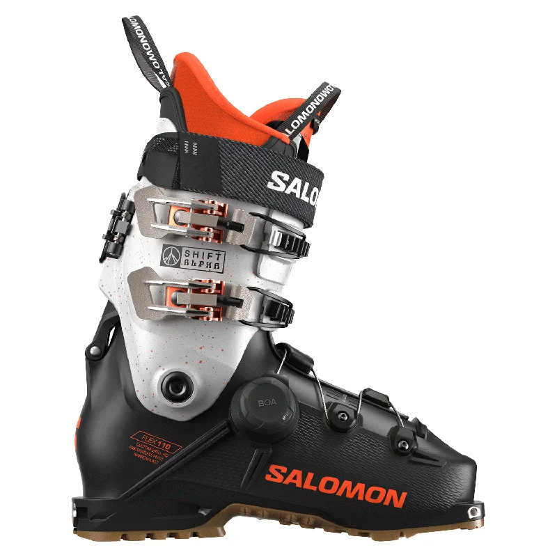 Salomon Men's Shift Alpha Boa 110 Ski Boot 2025 Black/Orange Tiger