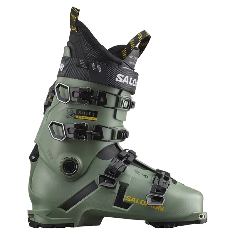 Salomon Men's Shift Pro 100 AT Ski Boot 2024 Oil Green/Black