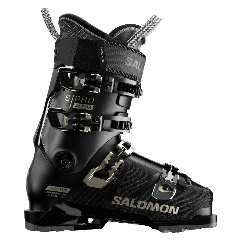 Salomon Women's S/Pro Alpha 110 GW Ski Boot 2025 Black/Light Bronze Metallic