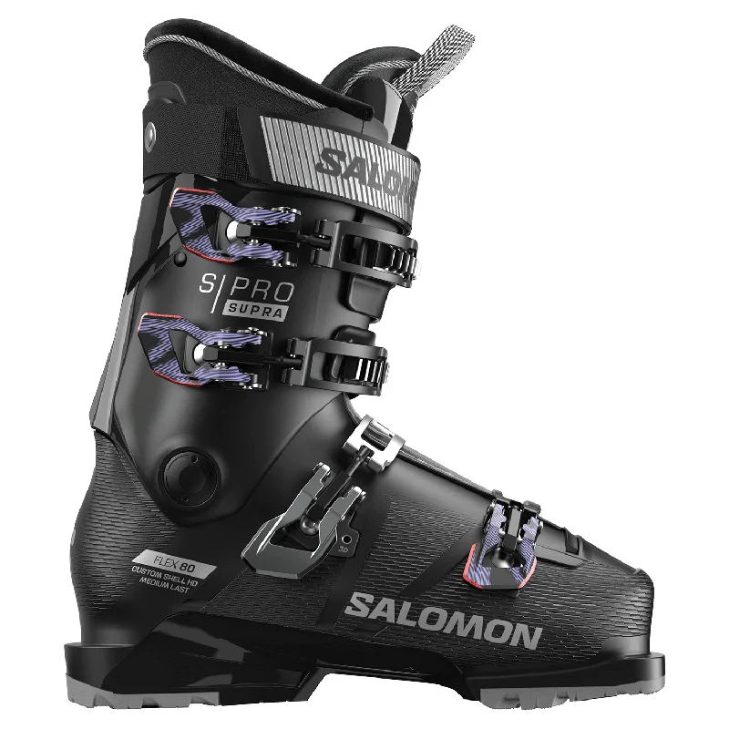 Salomon Women's S/Pro Supra 80 GW Ski Boot 2025 Black/Silver Met/Sweet Lavender