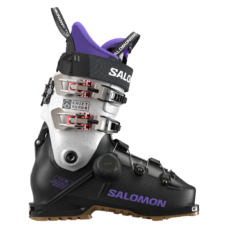 Salomon Women's Shift Alpha Boa 95 Ski Boot 2025 Black/Ultra Violet