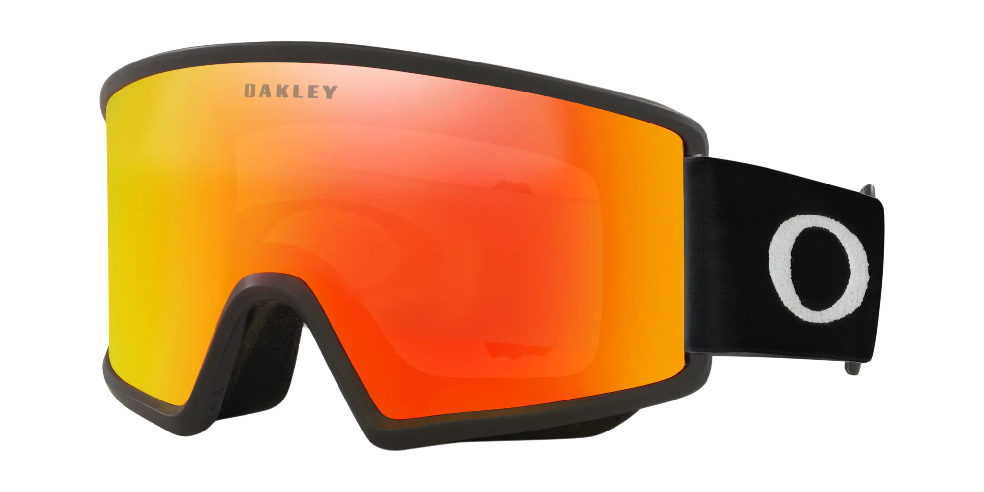 Target Line M Snow Goggles - Matte Black w/ Fire Iridium & Persimmon Lenses