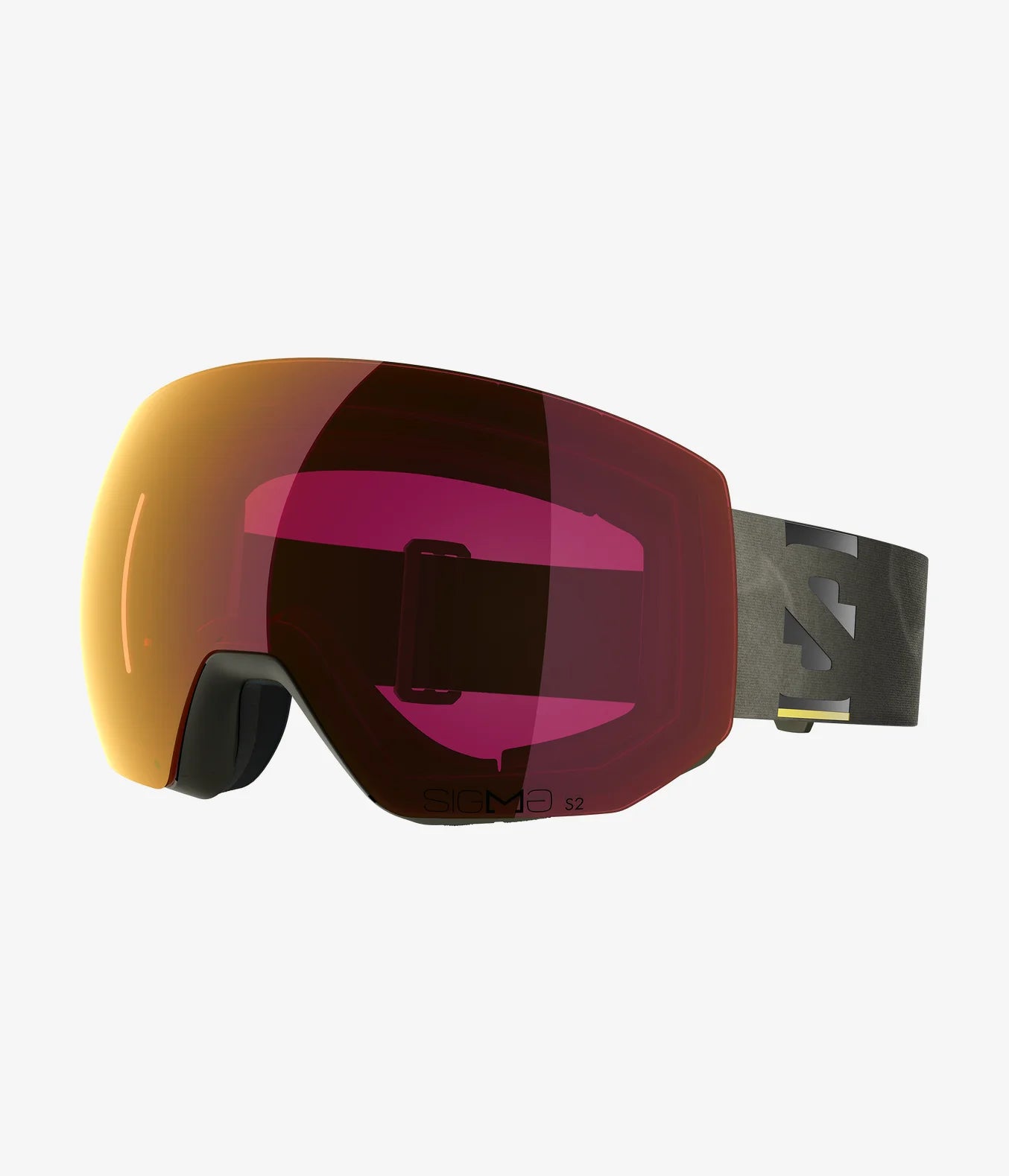 Radium Pro Sigma Snow Goggle - Black / Poppy Red