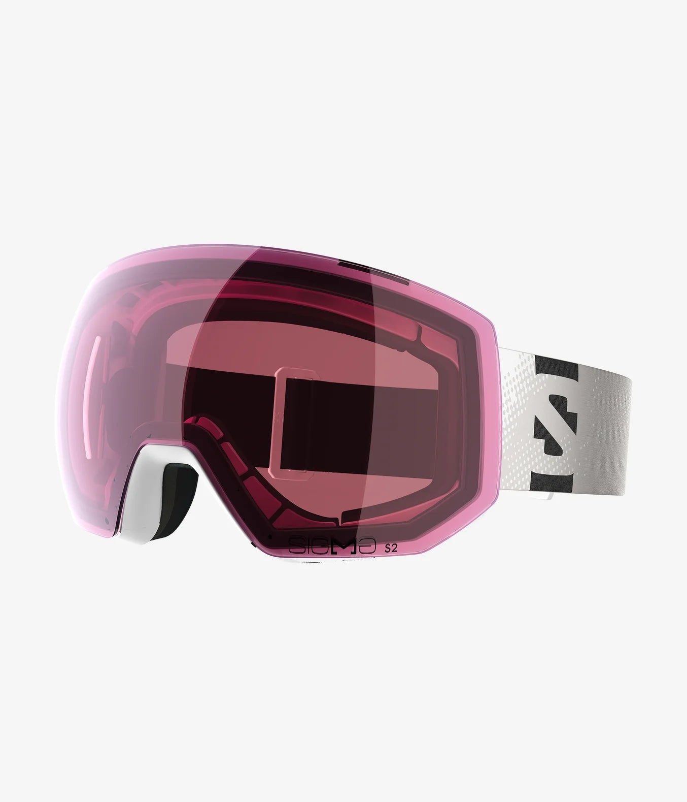 Radium Pro Sigma Snow Goggle - White / Silver Pink